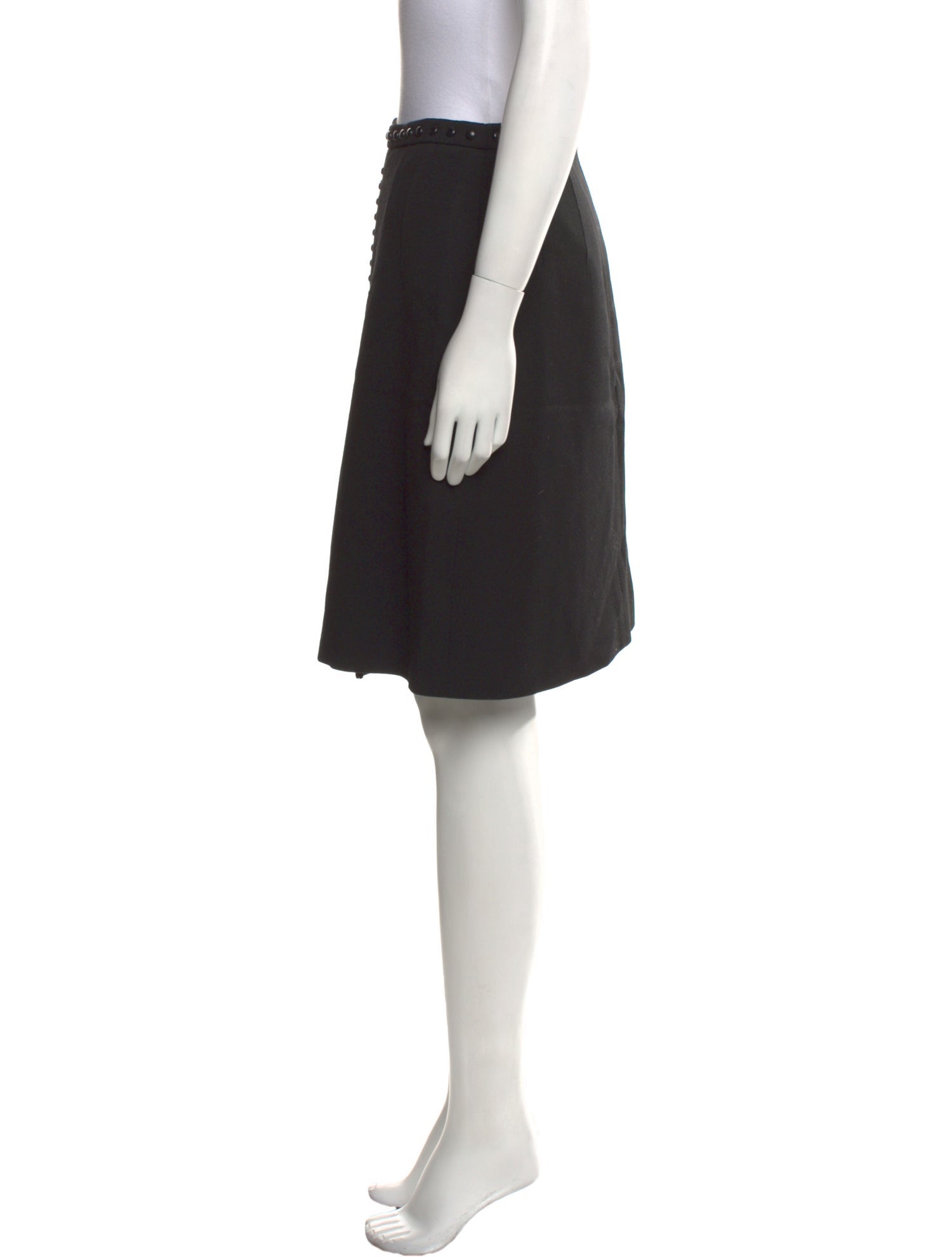 Akris Wool Knee-Length Skirt