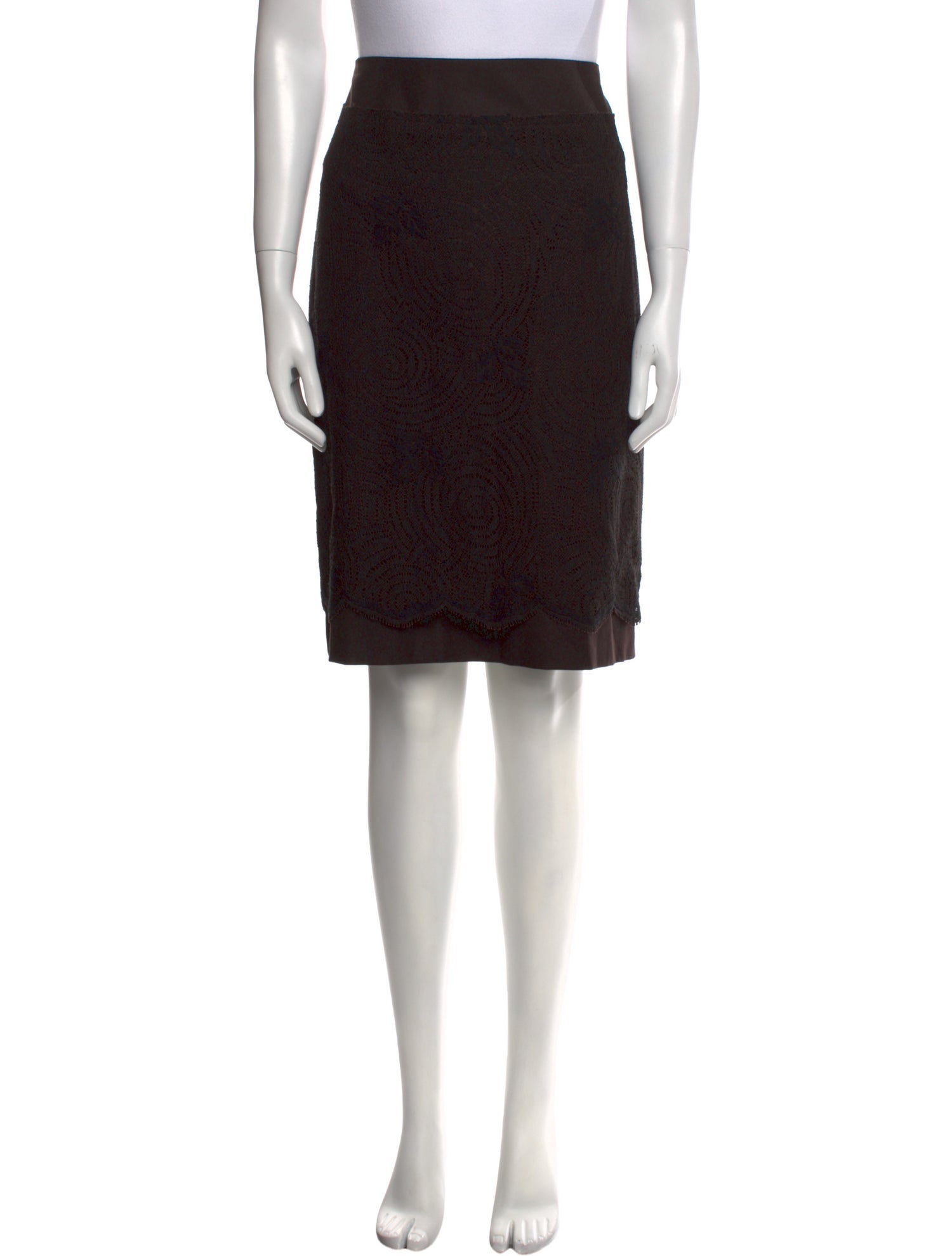 Akris Wool Knee-Length Skirt