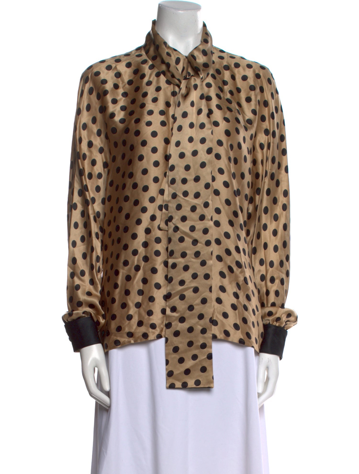 Akris Silk Printed Button-Up Top