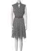 Akris Polka Dot Print Knee-Length Dress