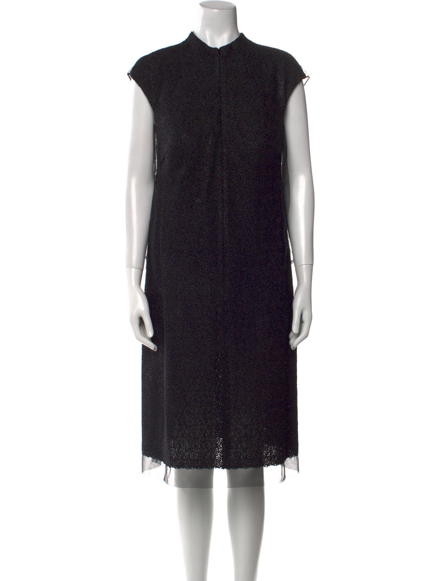 Akris Mock Neck Knee-Length Dress