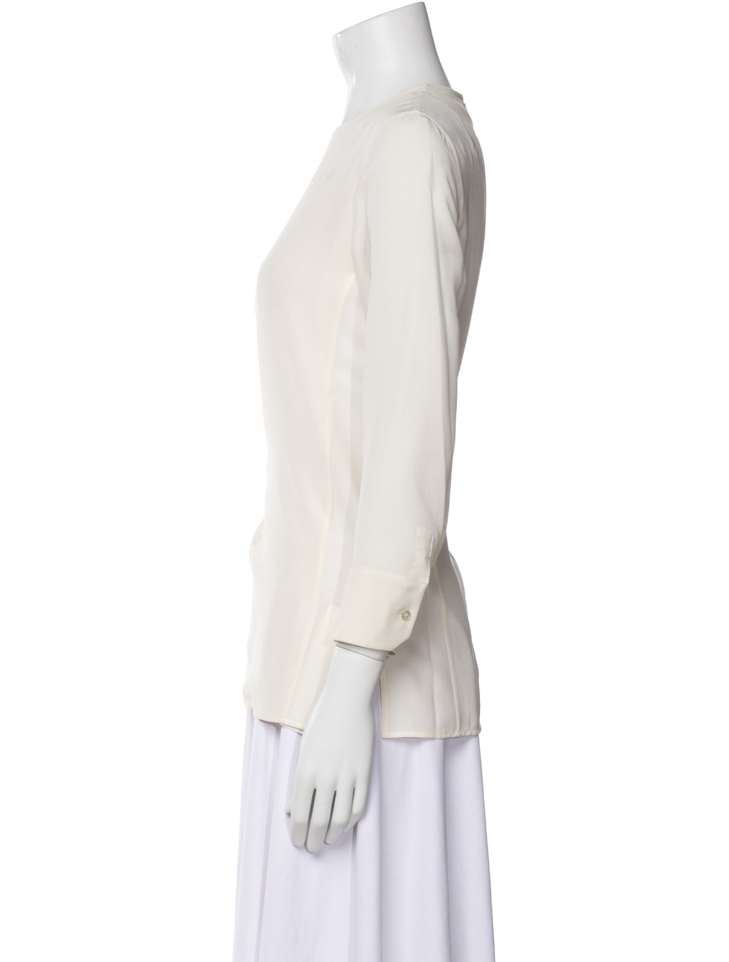 Akris Silk Crew Neck Blouse