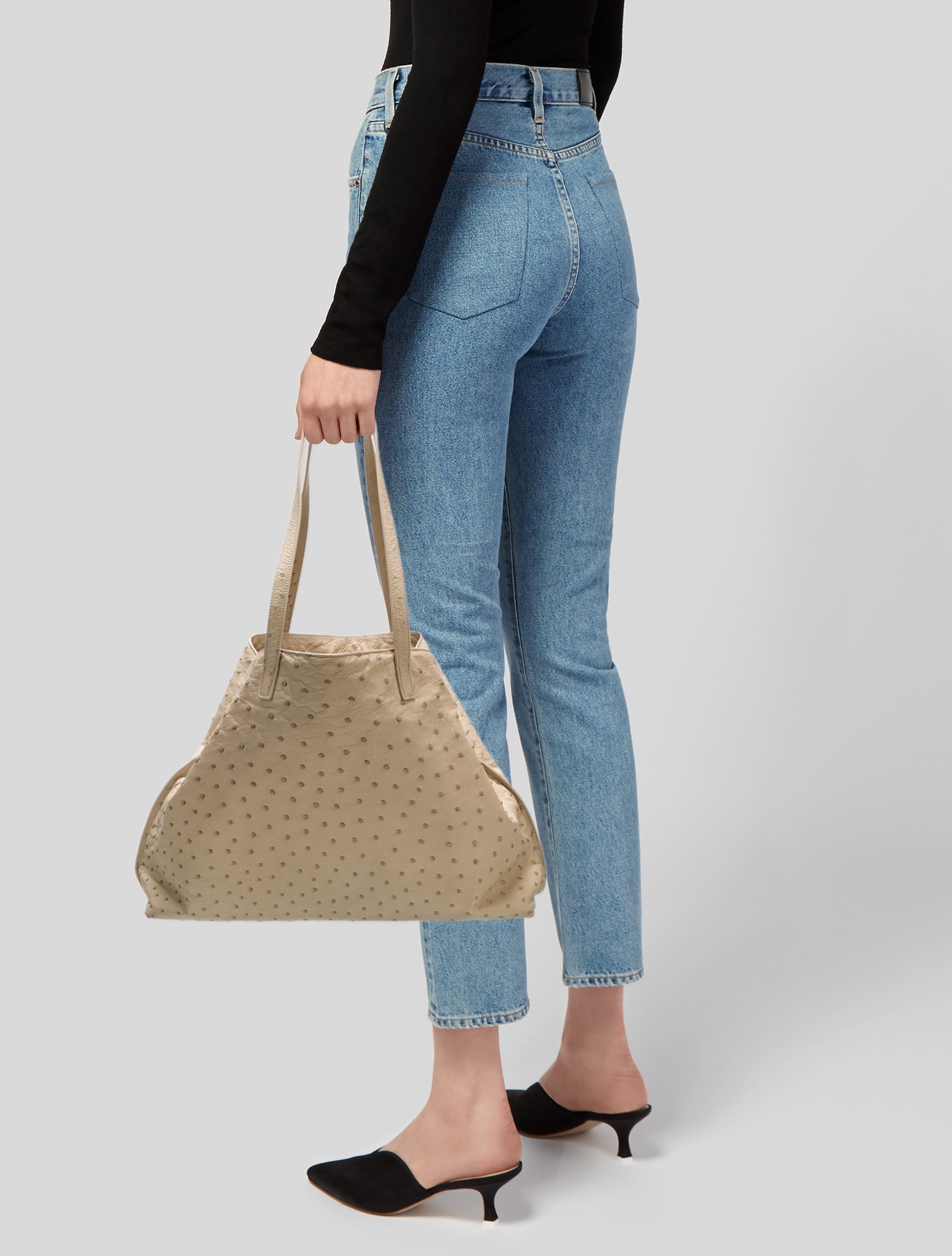 Akris Ostrich Tote
