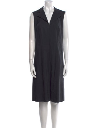 Akris Cashmere Knee-Length Dress