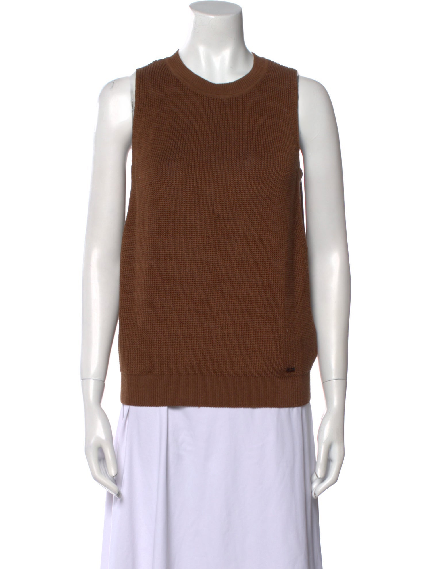 Akris Crew Neck Sleeveless Top