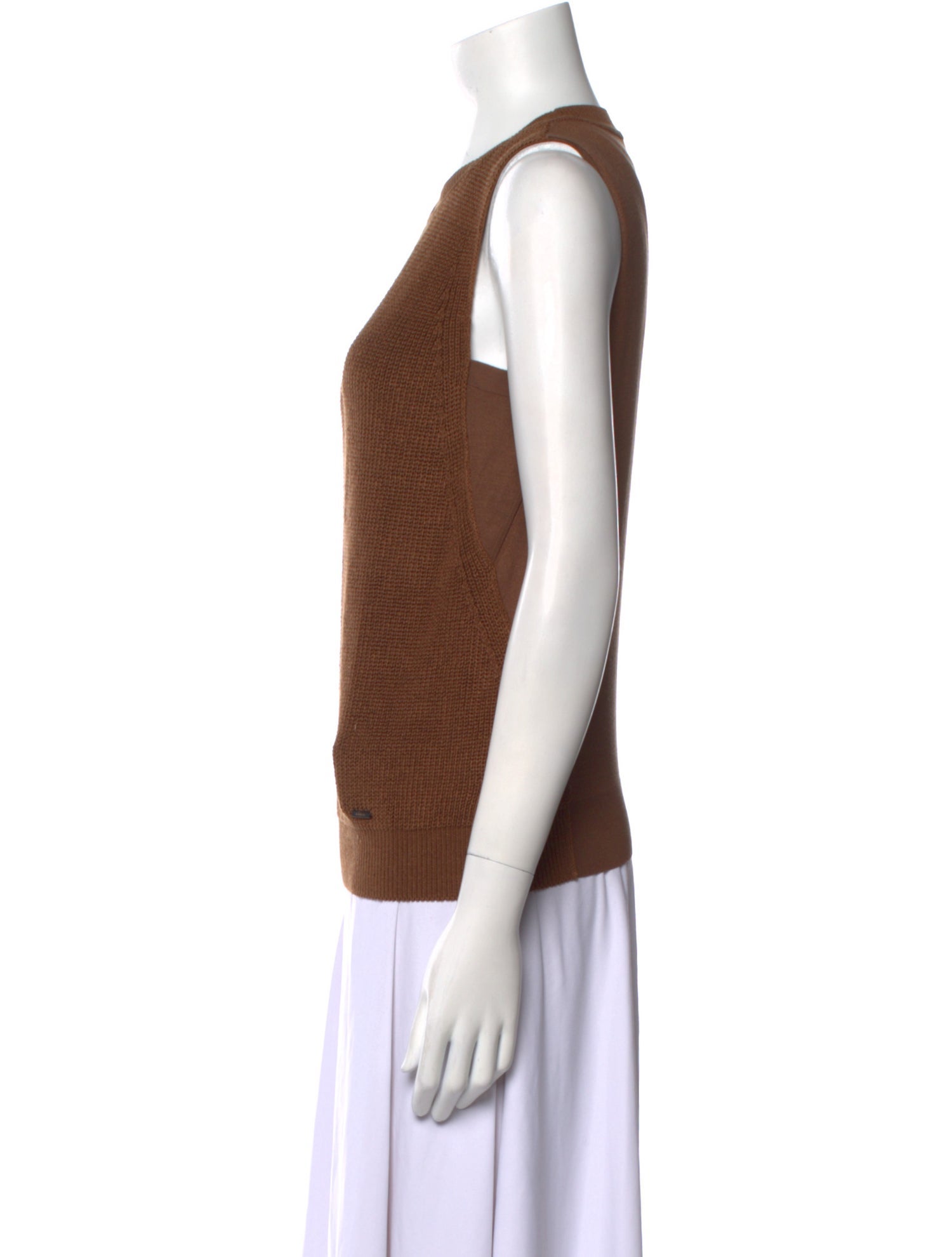 Akris Crew Neck Sleeveless Top