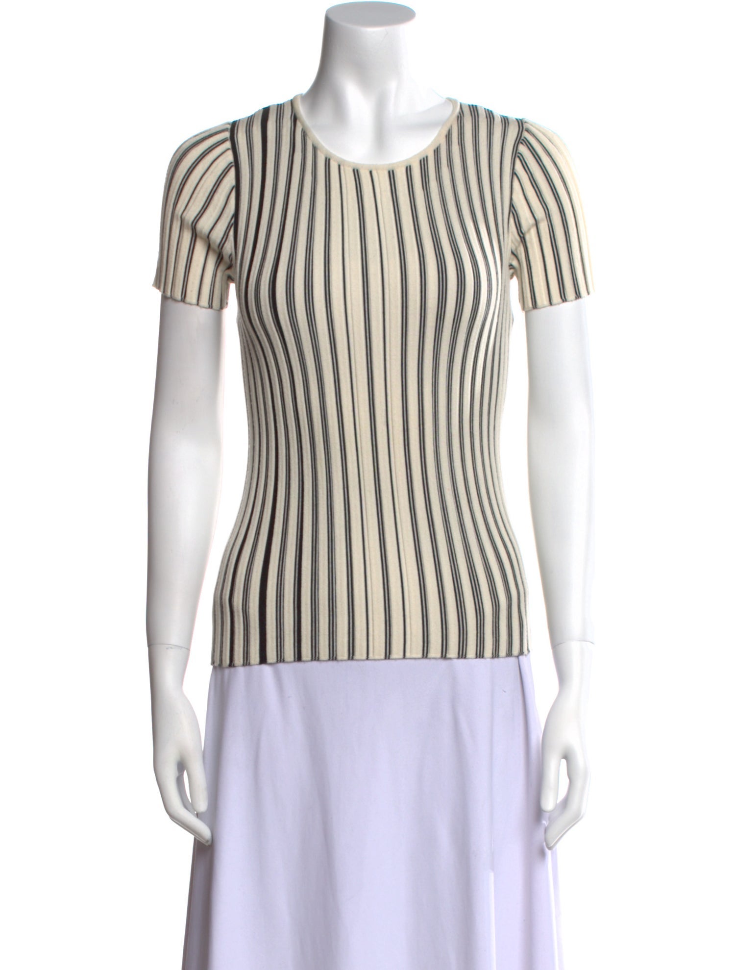 Akris Virgin Wool Striped T-Shirt