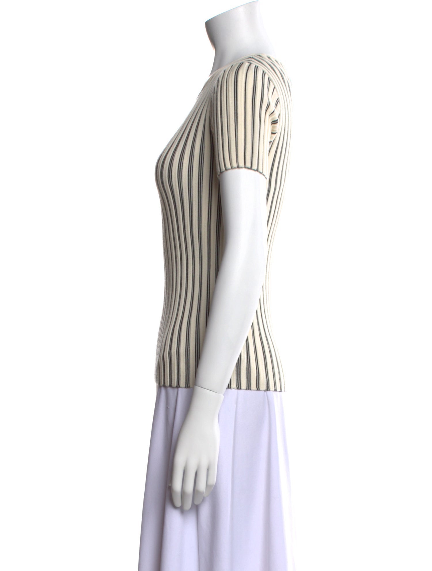 Akris Virgin Wool Striped T-Shirt