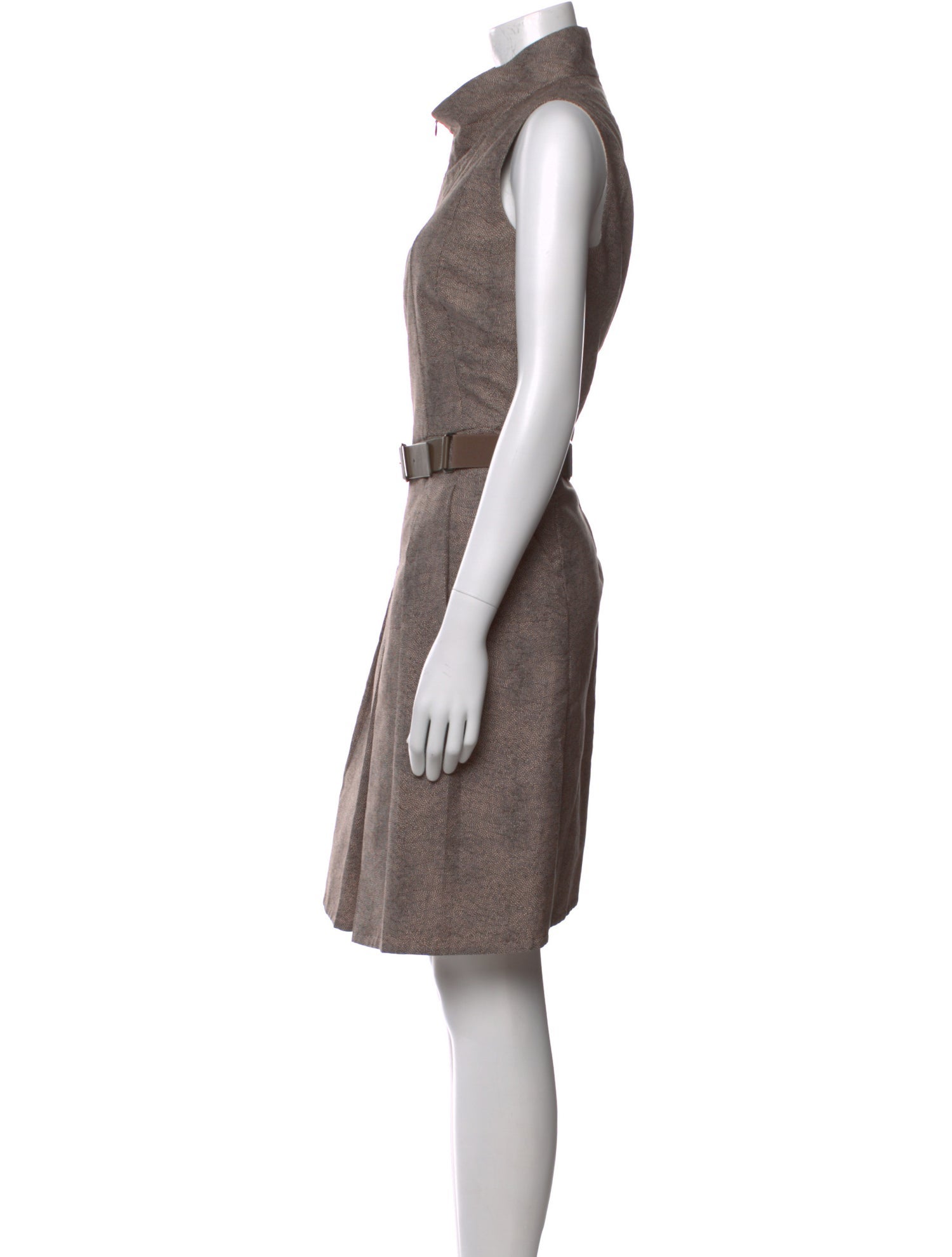 Akris x Bergdorf Goodman Cowl Neck Knee-Length Dress