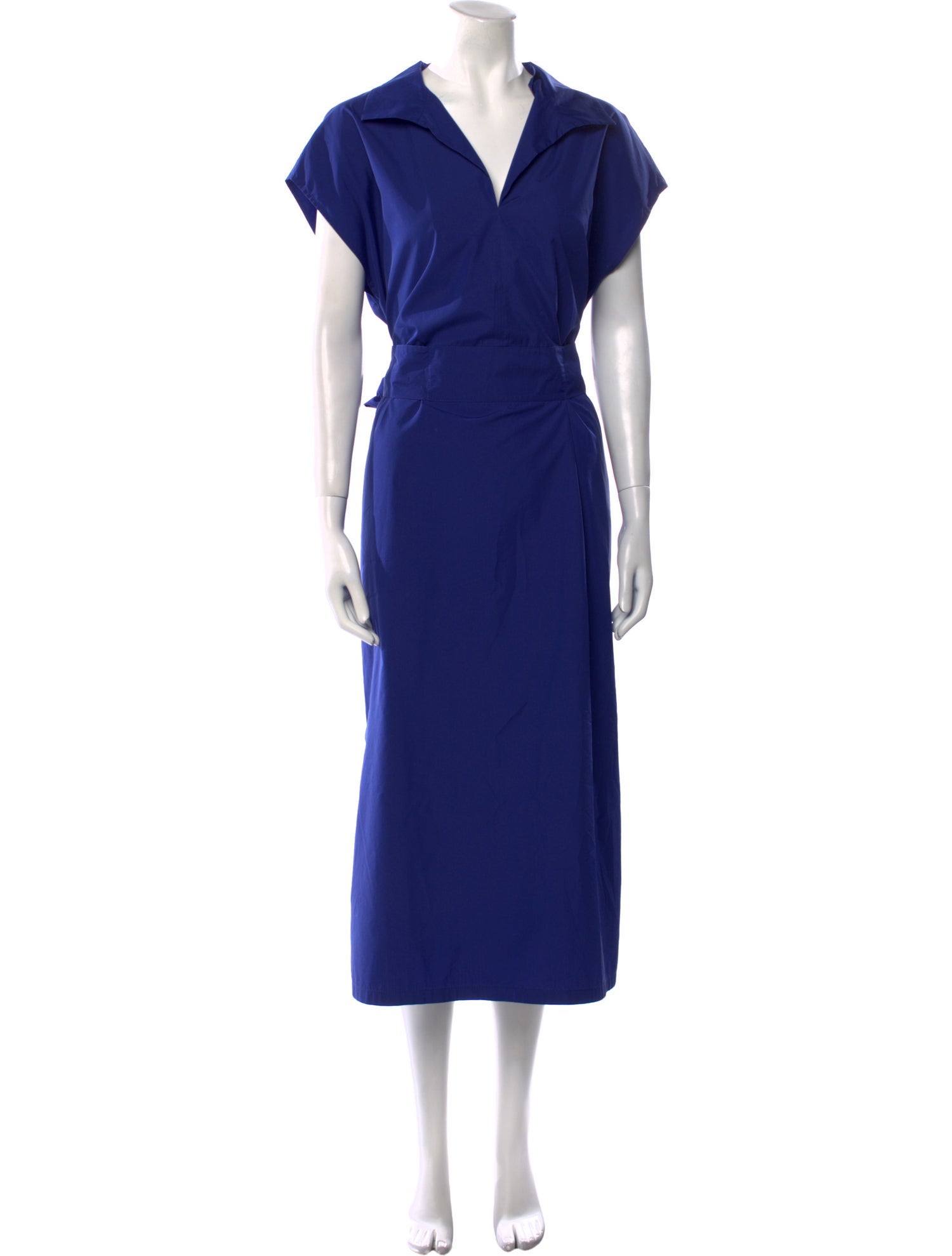 Akris V-Neck Long Dress