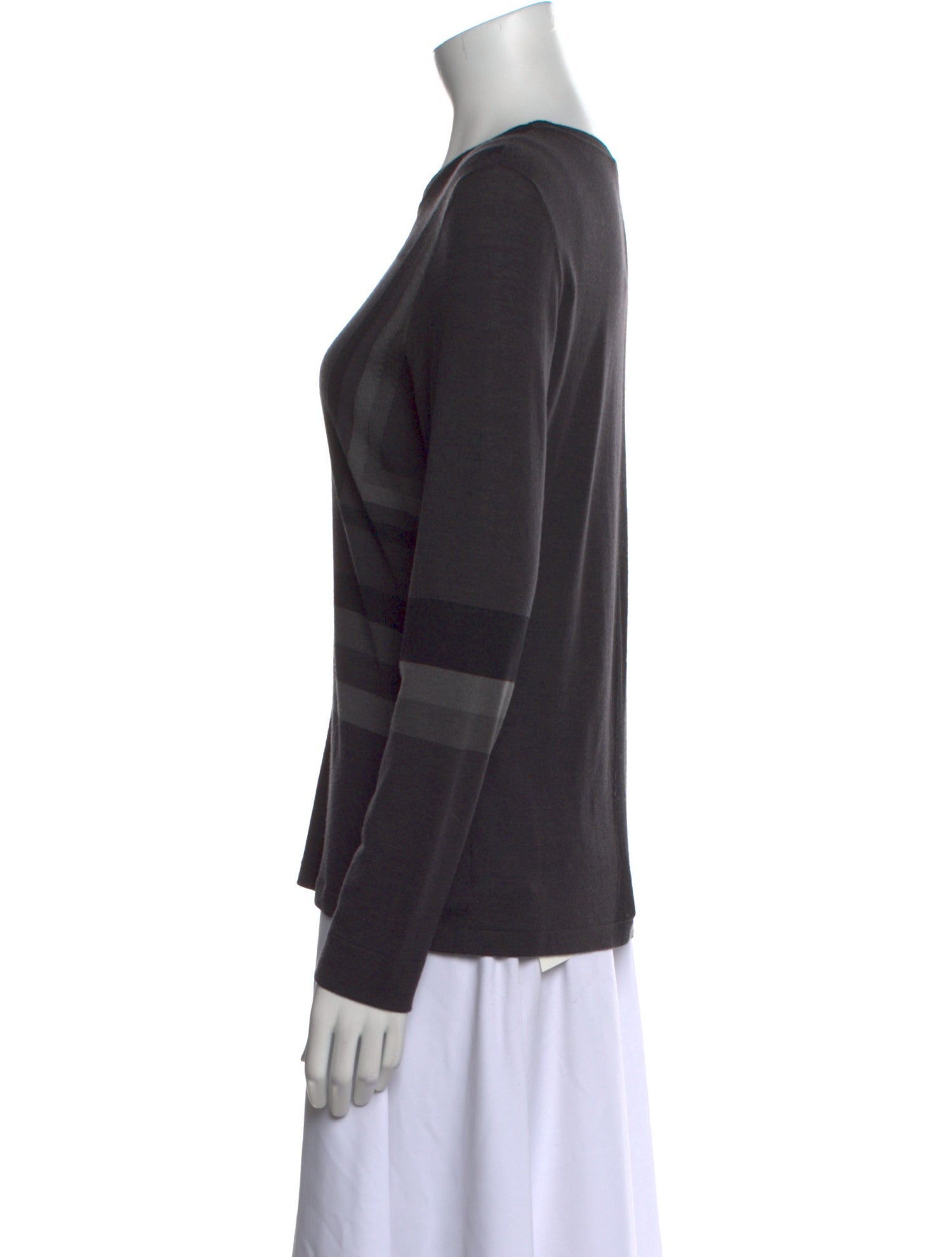 Akris Virgin Wool Striped Sweater w/ Tags