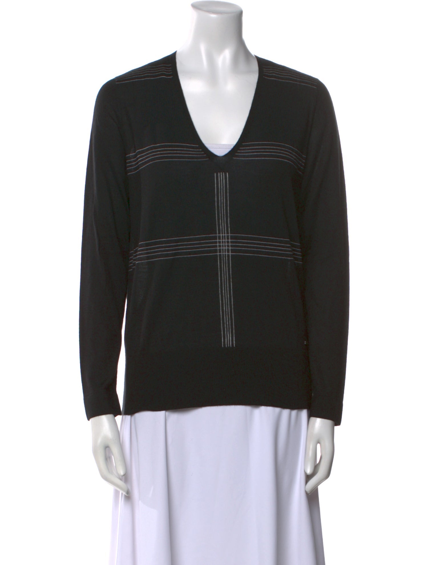 Akris Cashmere Striped Sweater w/ Tags