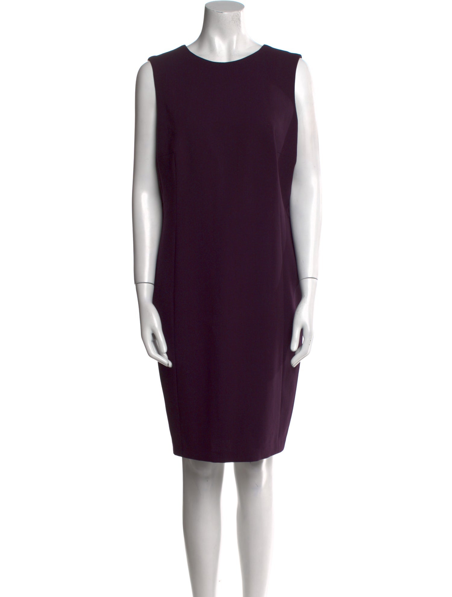 Akris Scoop Neck Knee-Length Dress