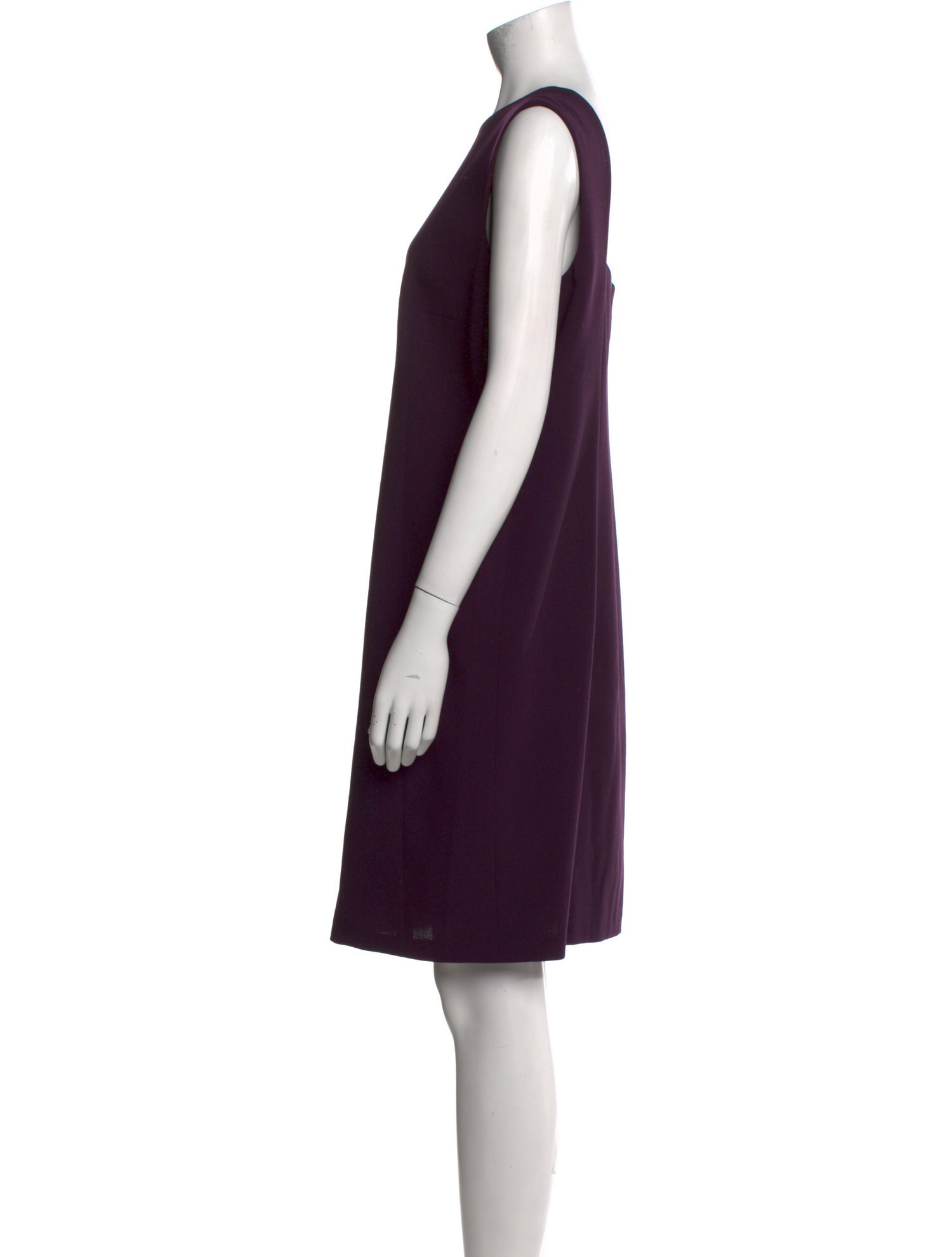 Akris Scoop Neck Knee-Length Dress
