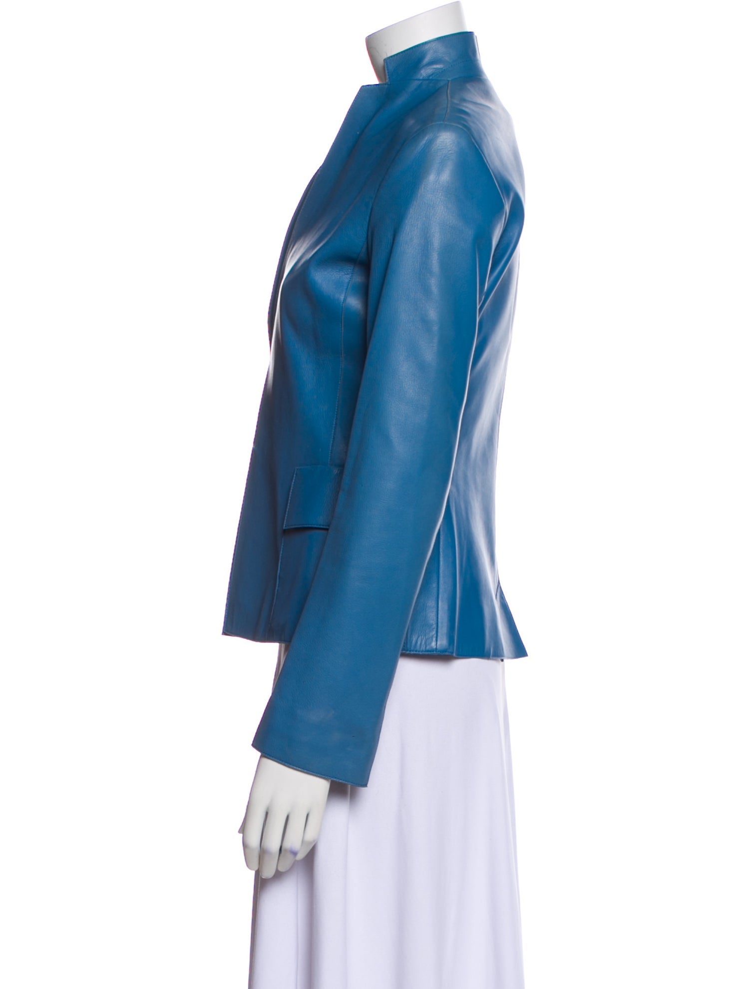 Akris Lambskin Biker Jacket