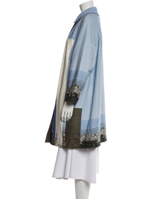 Akris Silk Floral Print Coat