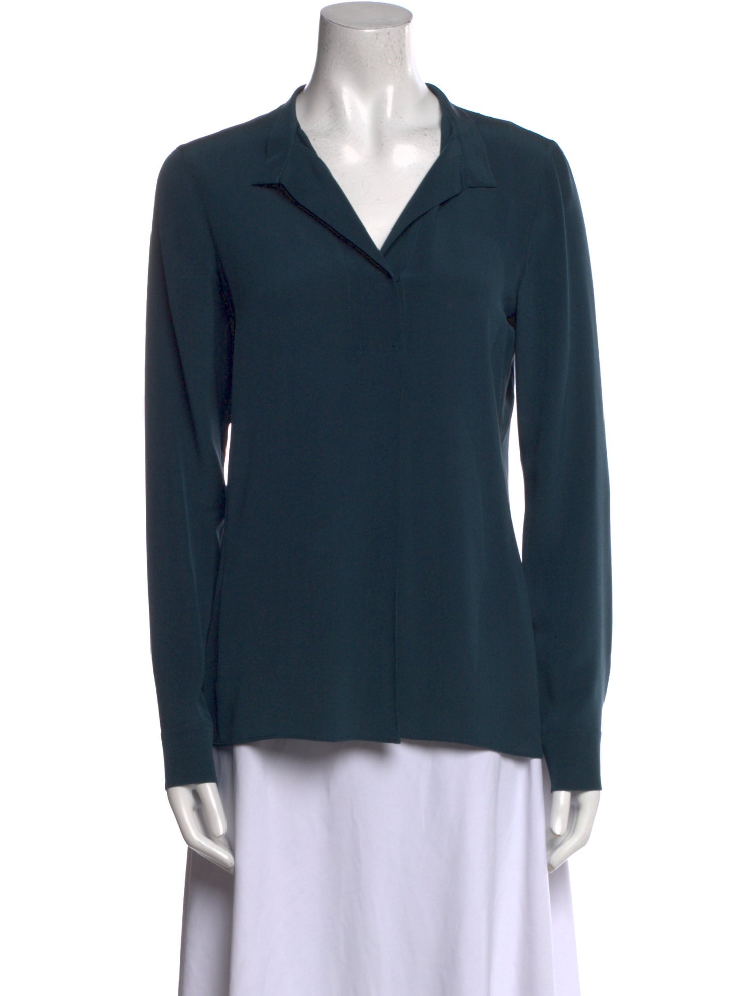 Akris Silk V-Neck Polo