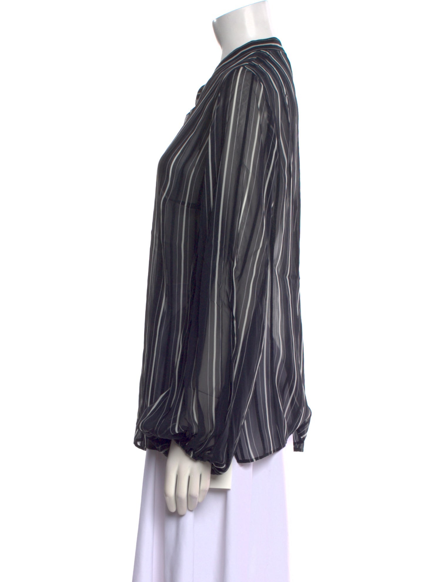 Akris Silk Striped Blouse