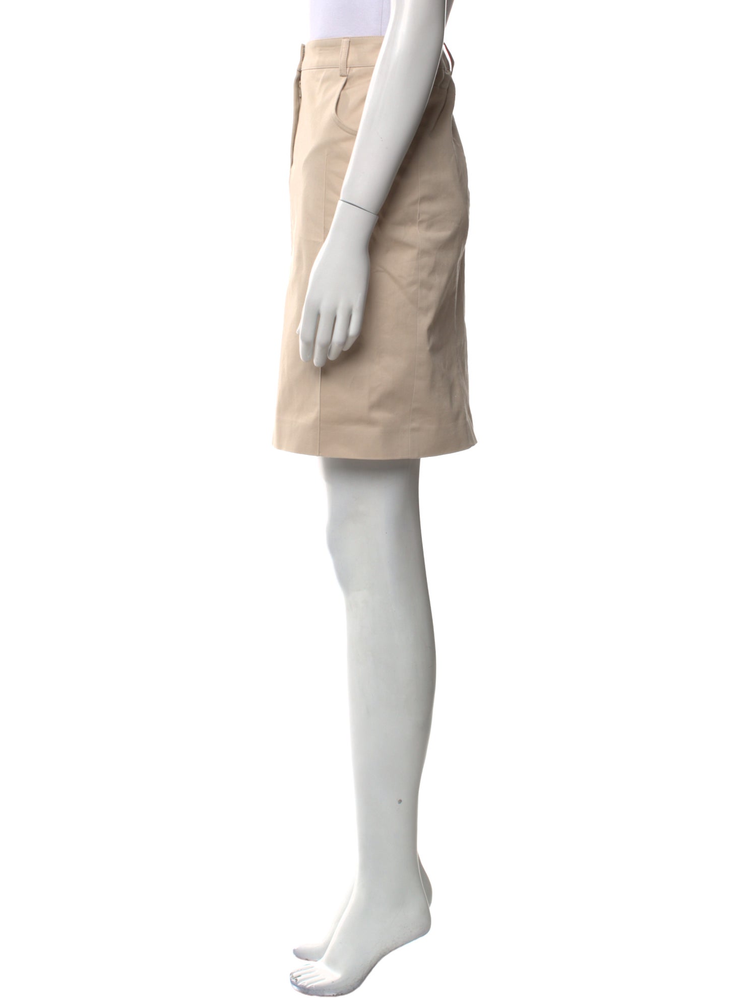 Akris Pleated Accents Knee-Length Skirt