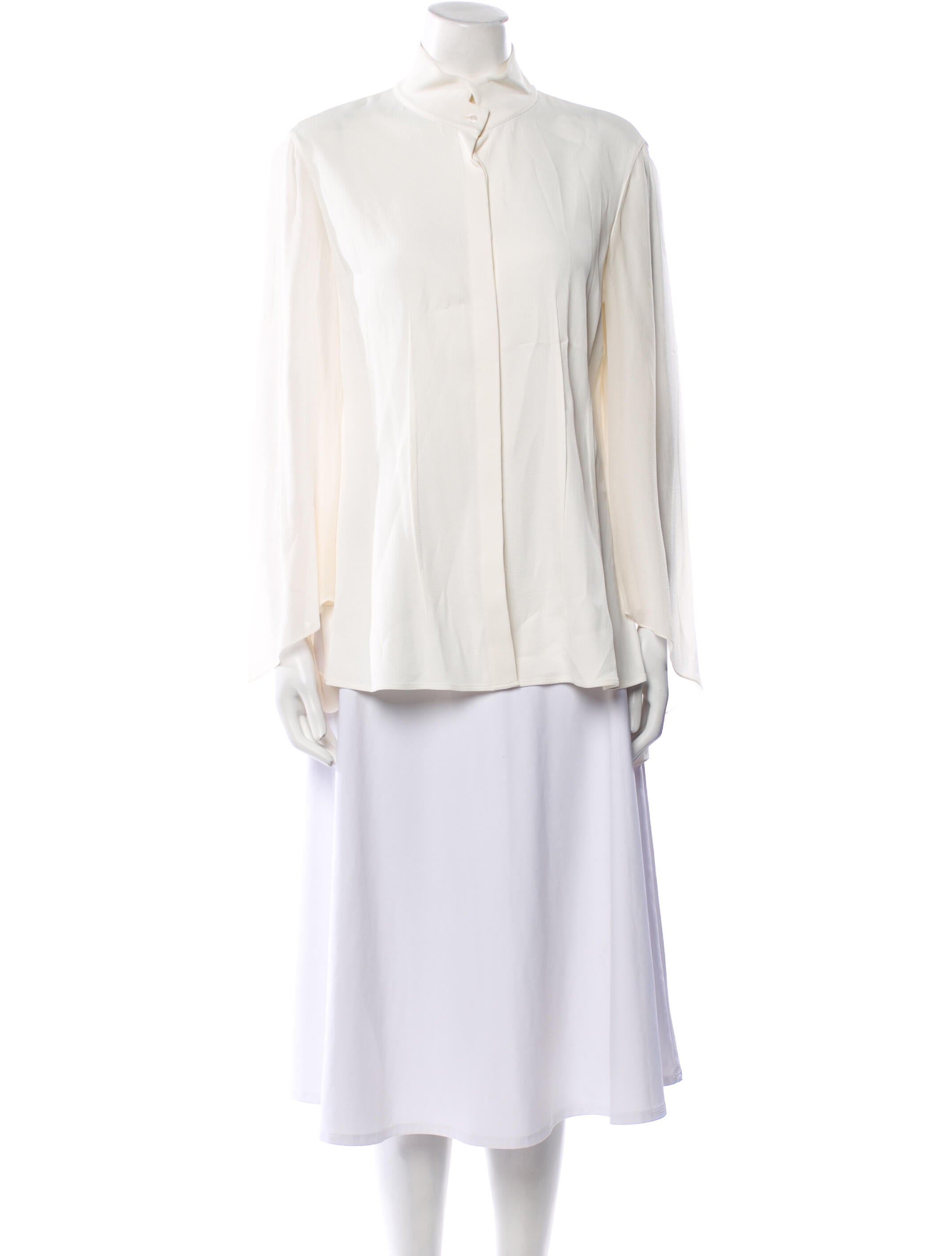 Akris Silk Mock Neck Tunic