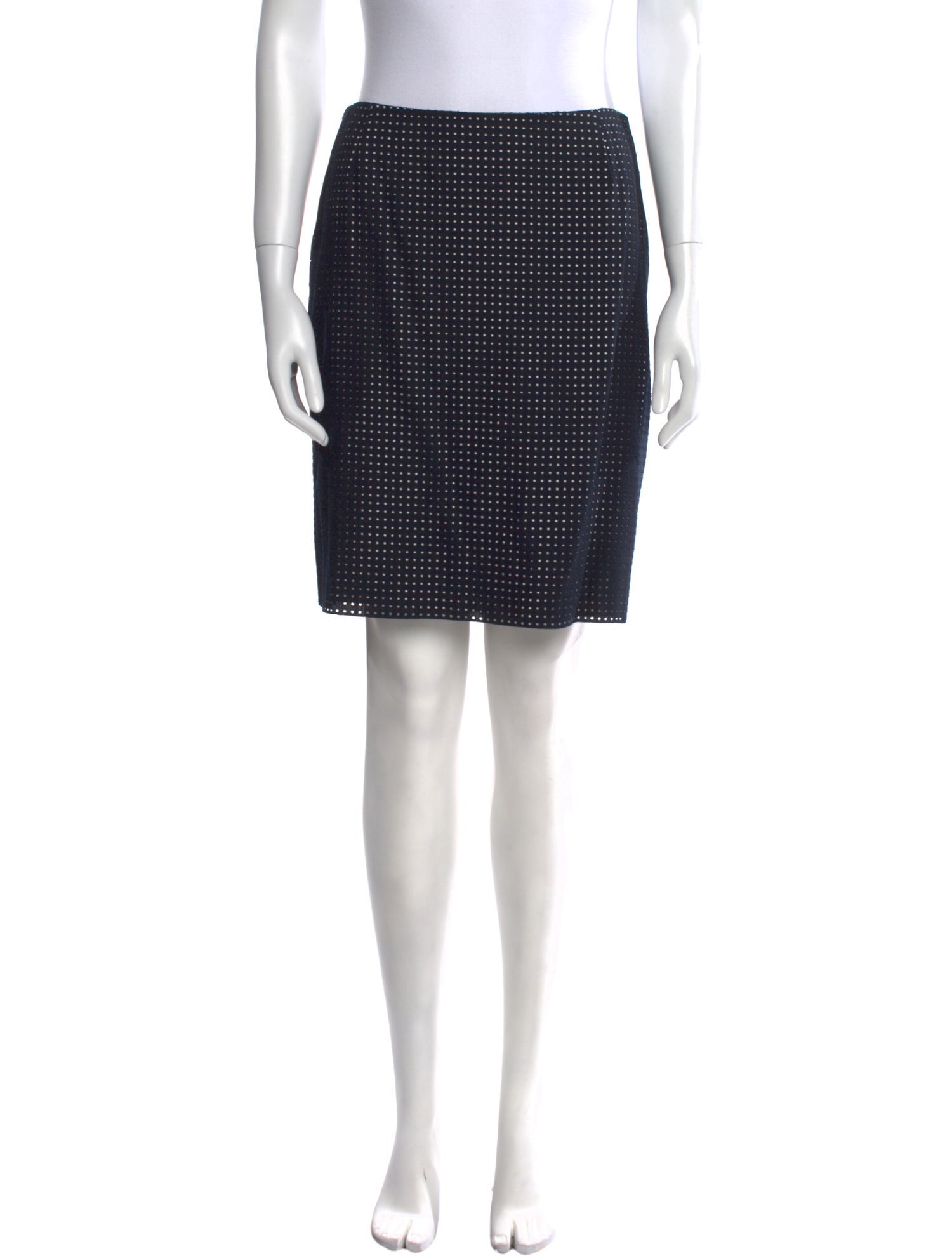 Akris Polka Dot Print Mini Skirt