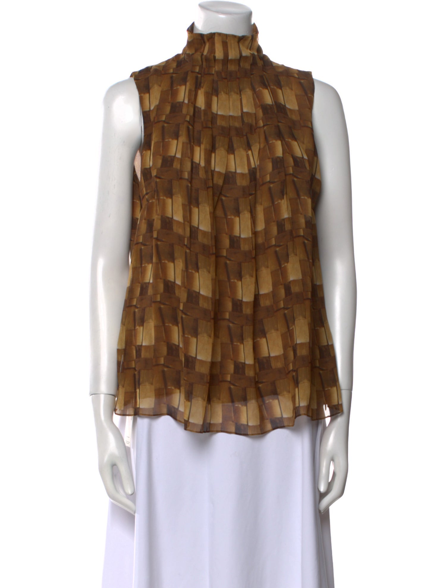 Akris Silk Printed Blouse