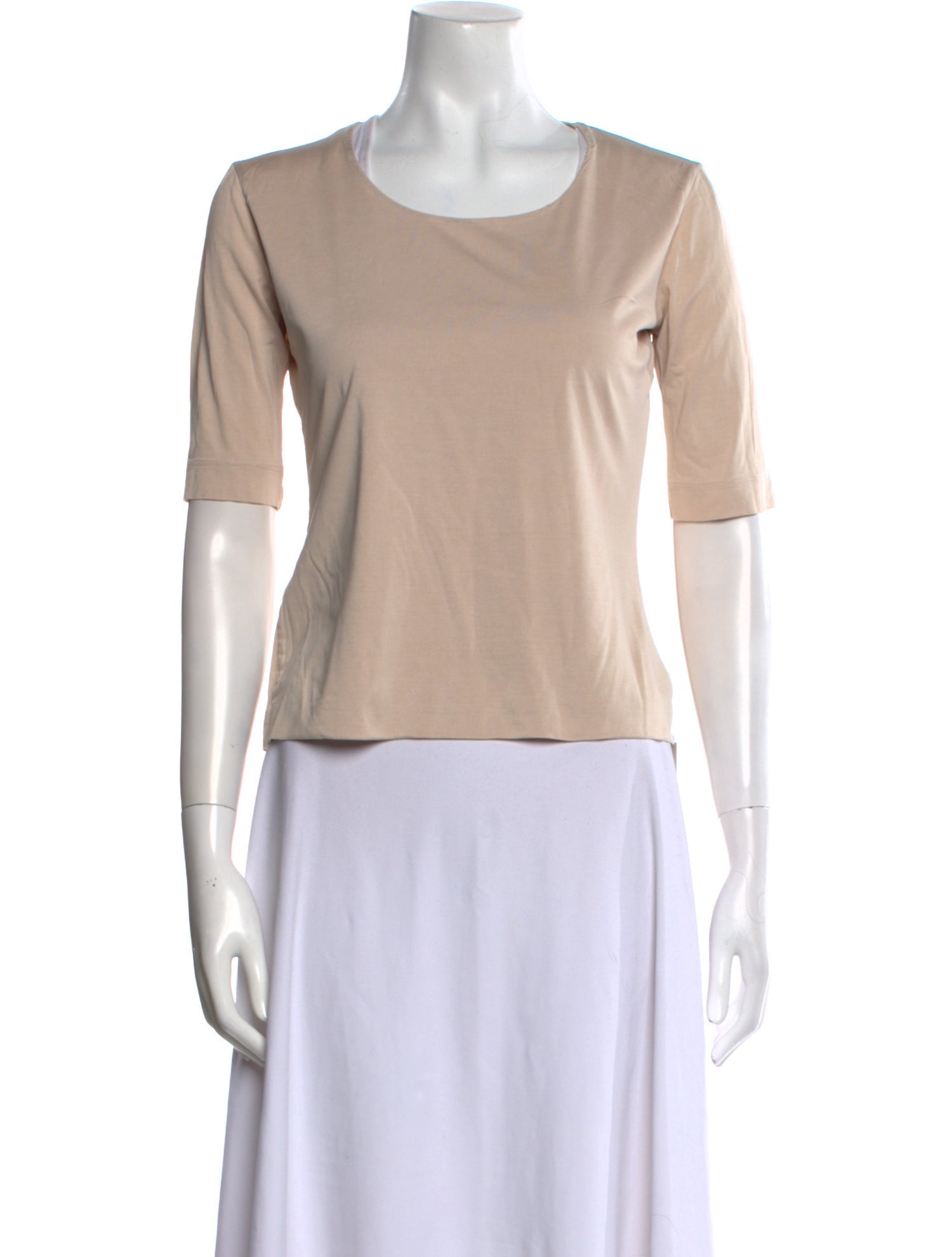 Akris Silk Scoop Neck T-Shirt