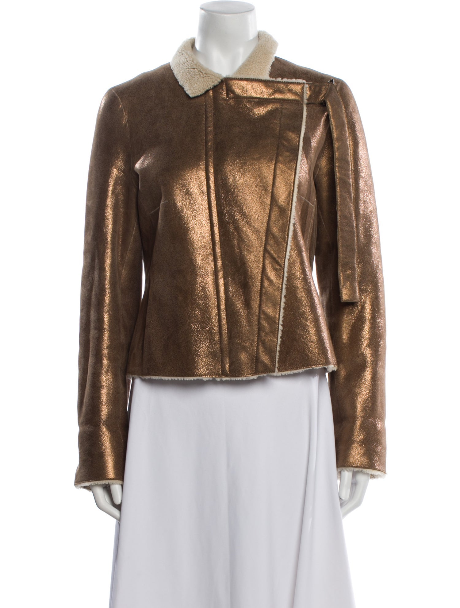 Akris Lambskin Biker Jacket