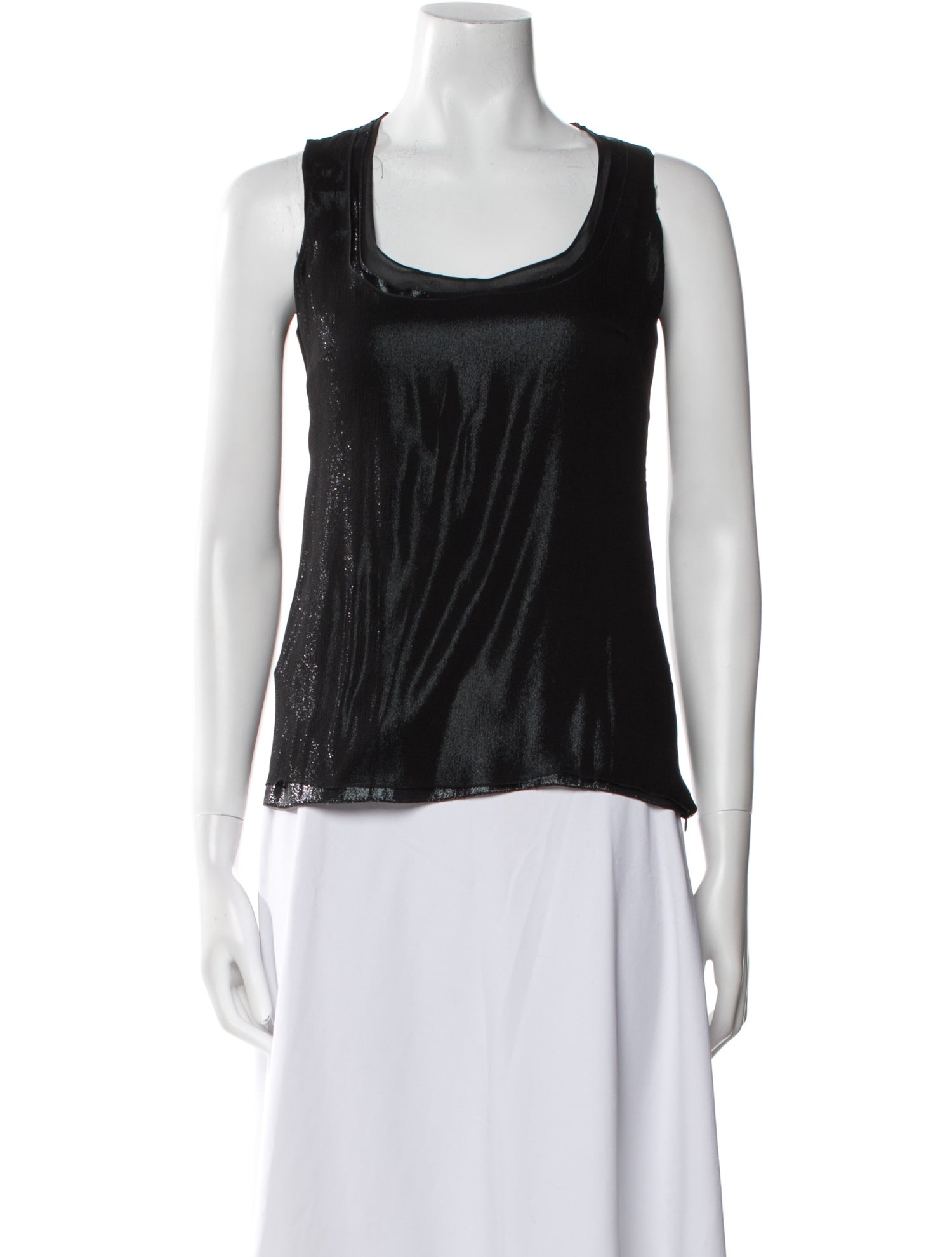 Akris Silk Scoop Neck Top