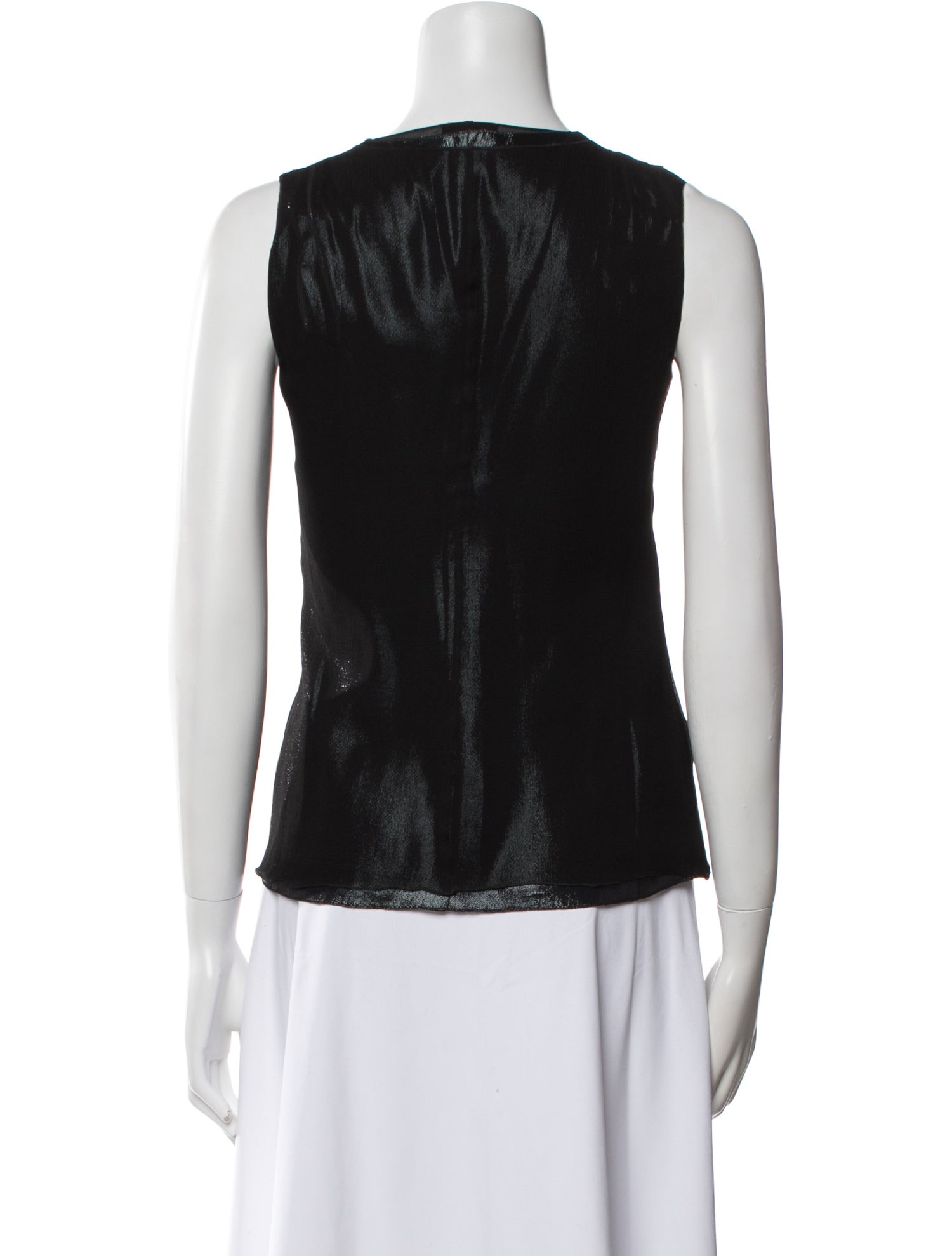 Akris Silk Scoop Neck Top