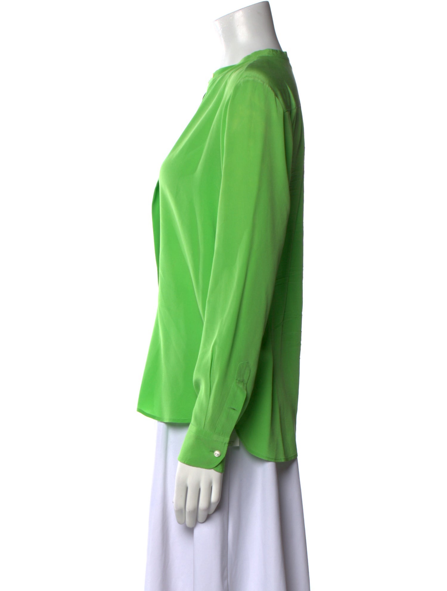 Akris Crew Neck Long Sleeve Blouse