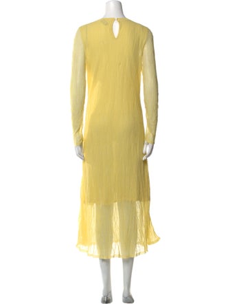 Akris Crew Neck Long Dress