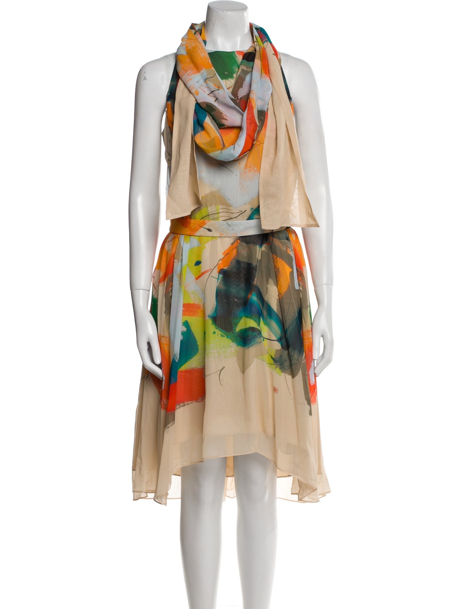 Akris Silk Midi Length Dress w/ Tags