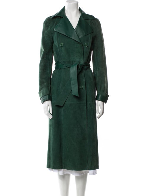 Akris Suede Trench Coat