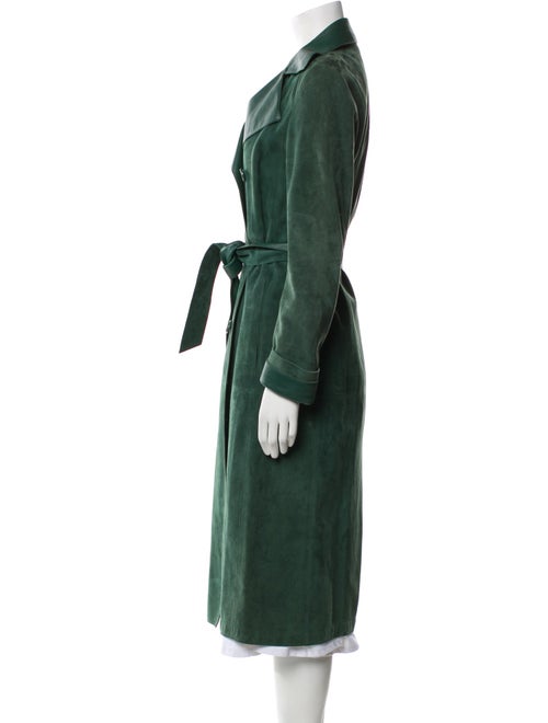 Akris Suede Trench Coat