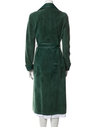 Akris Suede Trench Coat