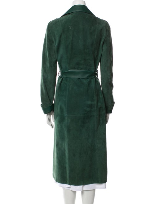 Akris Suede Trench Coat