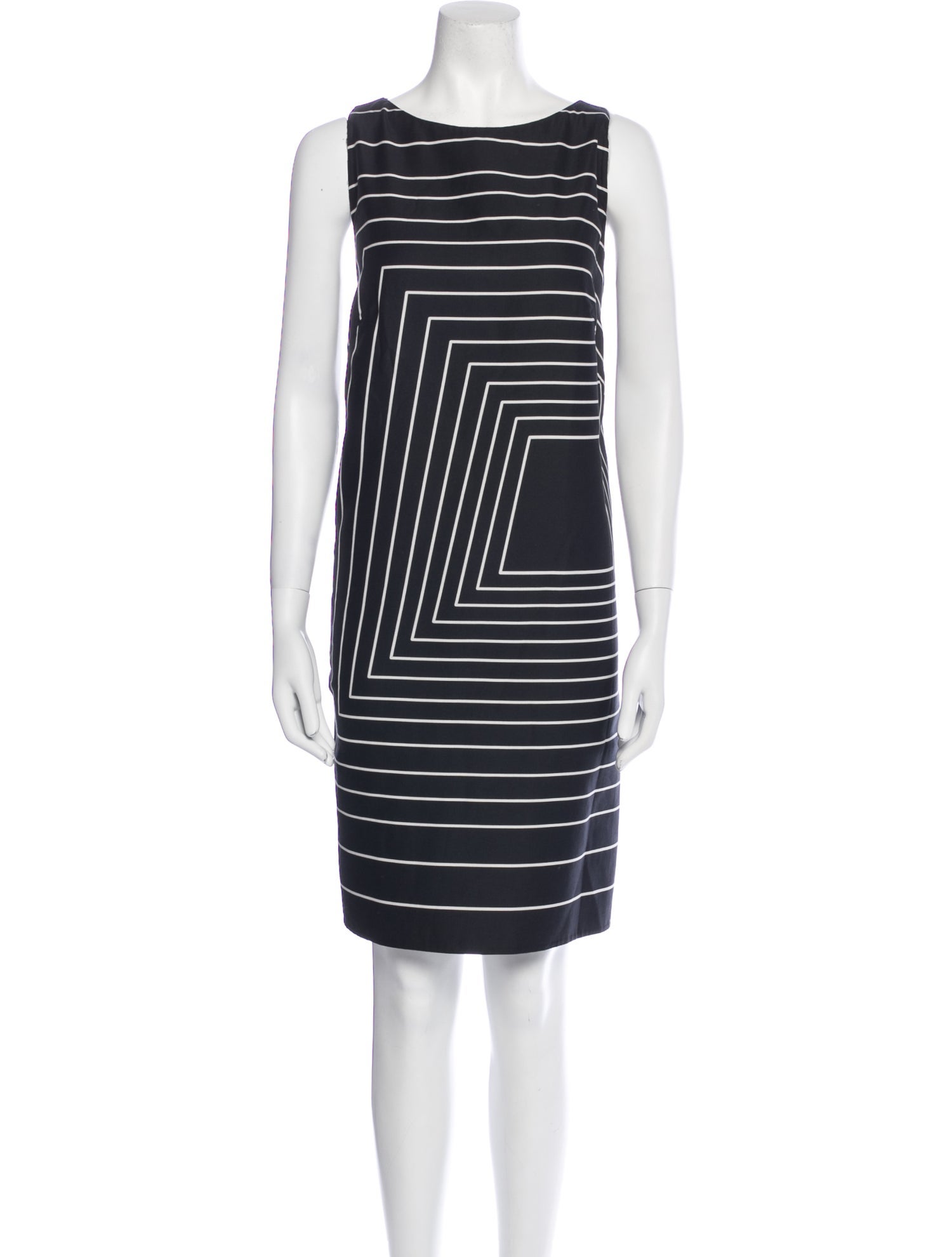 Akris Striped Knee-Length Dress