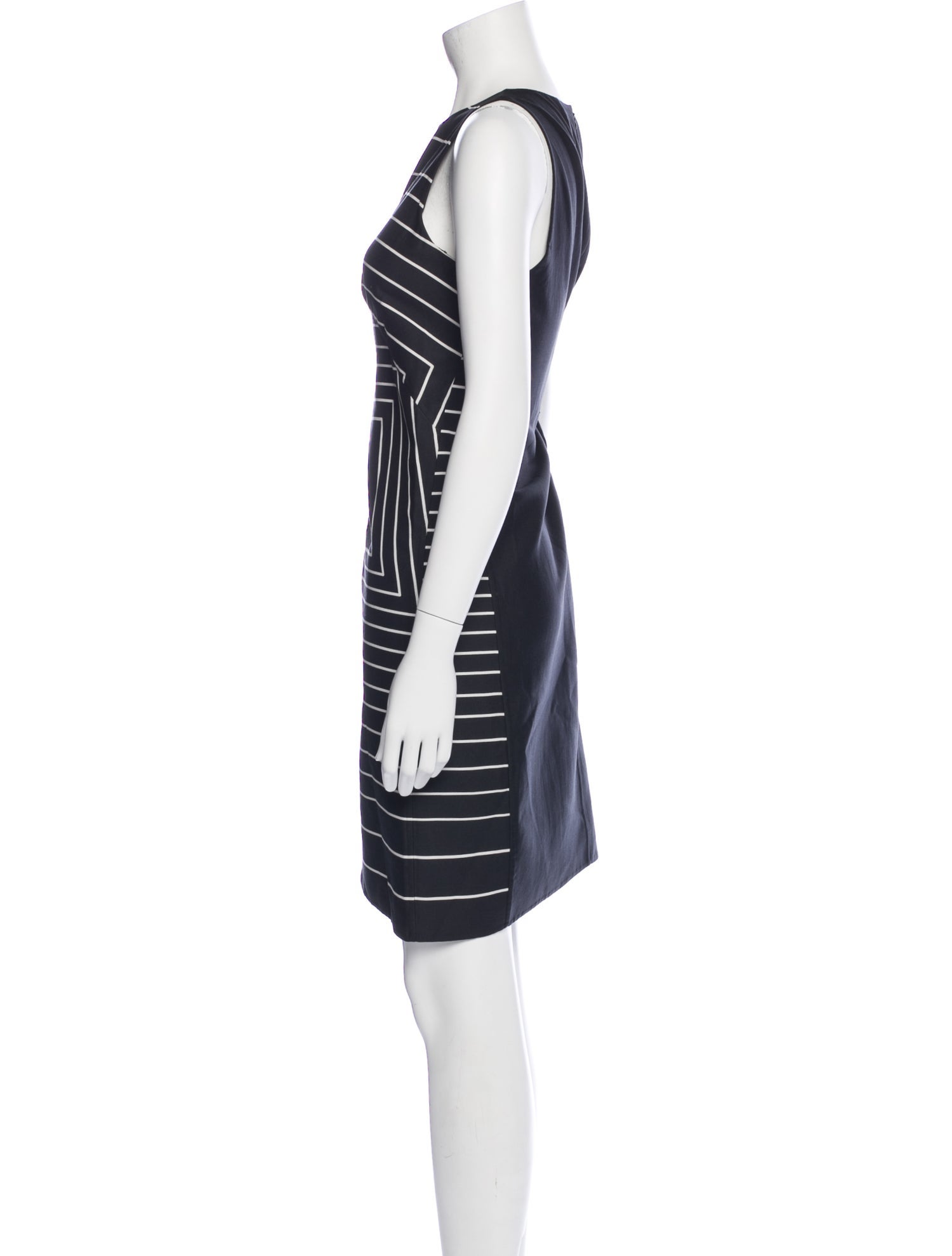 Akris Striped Knee-Length Dress