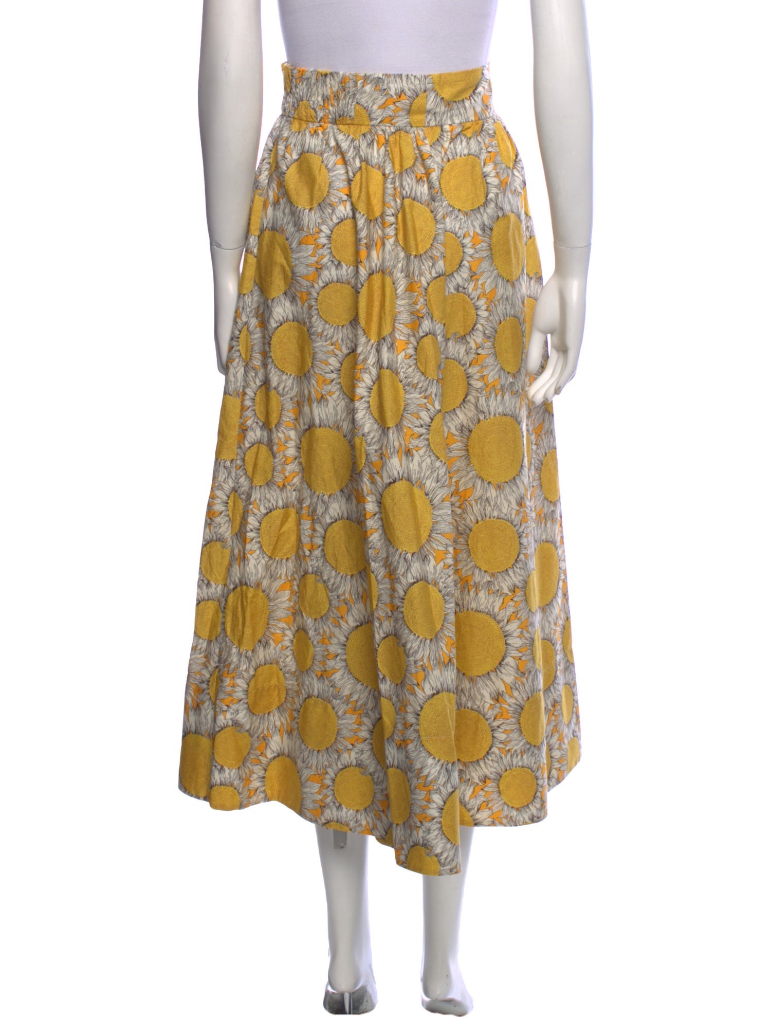 Akris Floral Print Midi Length Skirt