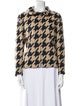 Akris Wool Houndstooth Print Jacket
