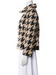 Akris Wool Houndstooth Print Jacket