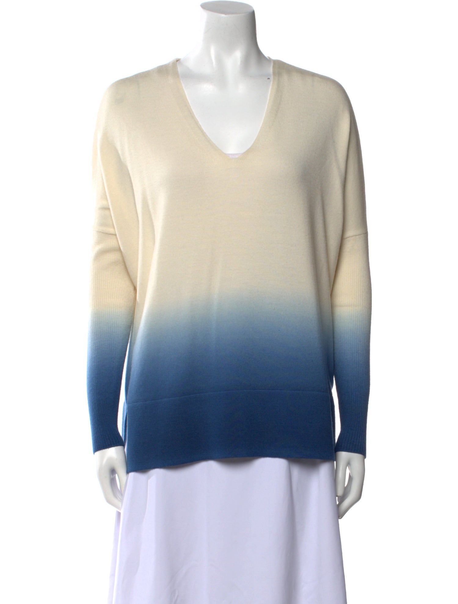 Akris Virgin Wool Tie-Dye Print Sweater