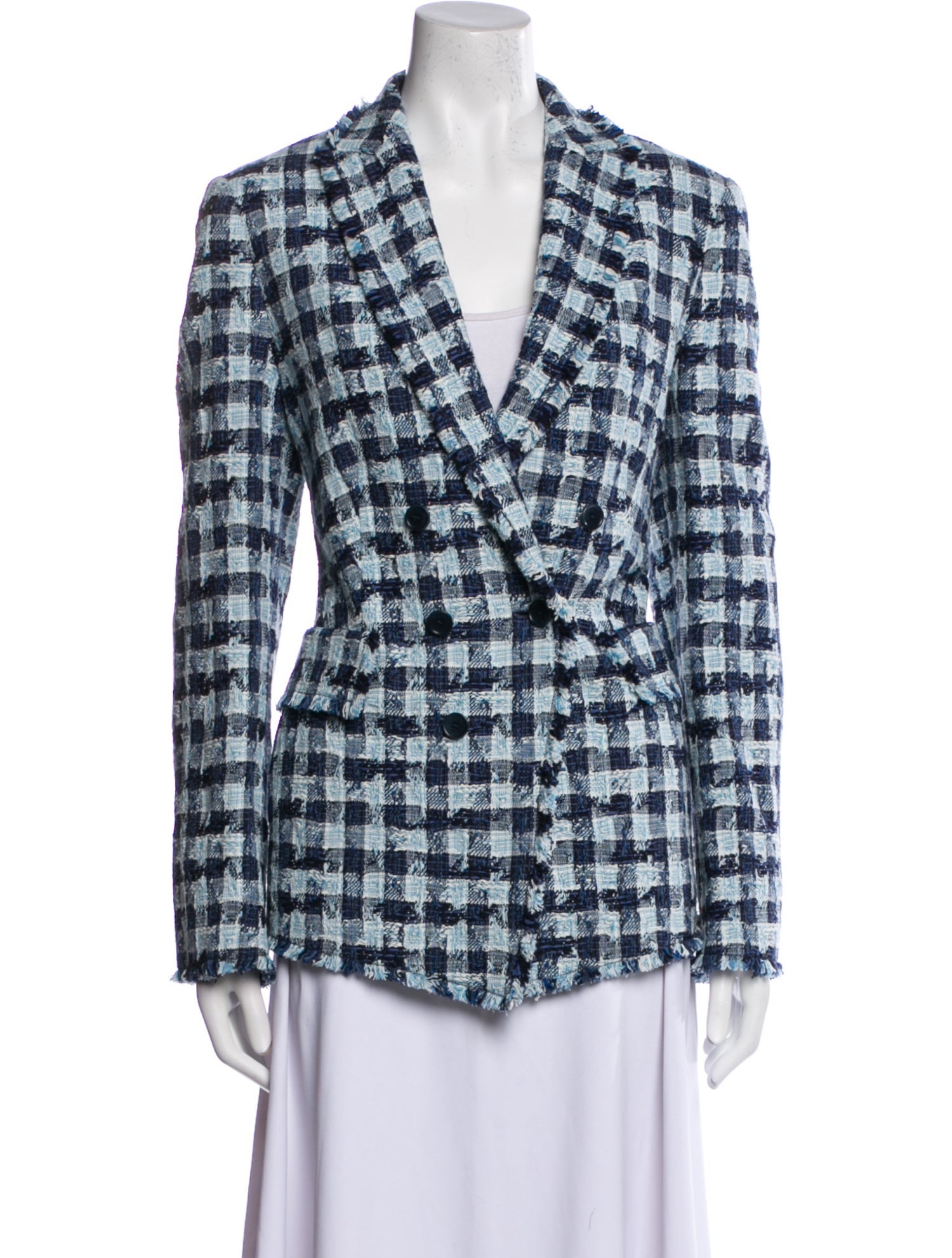 Akris Plaid Print Blazer