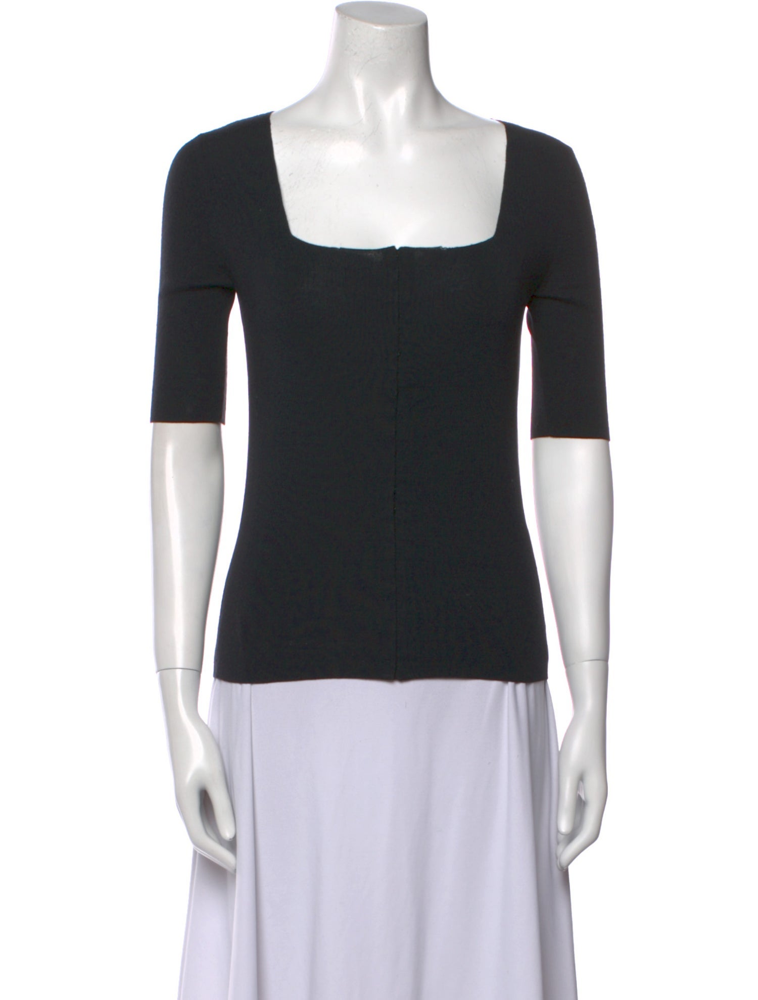 Akris Wool Square Neckline Sweater