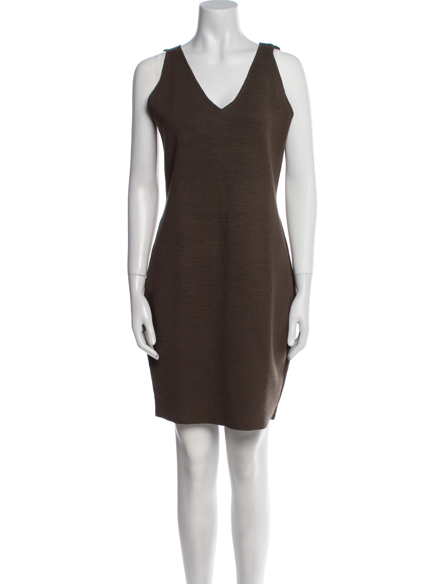 Akris V-Neck Mini Dress