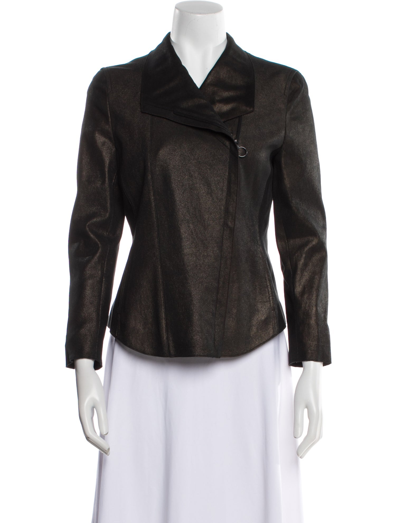 Akris Punto Lambskin Biker Jacket
