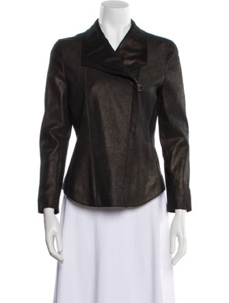 Akris Punto Lambskin Biker Jacket
