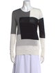 Akris Silk Colorblock Pattern Sweatshirt