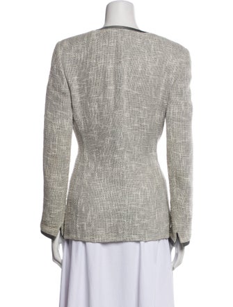Akris Silk Tweed Pattern Evening Jacket